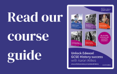 Image of the course guide front cover and text 'Read our course guide'