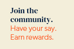 Thumbnail 'Join the community, have your say, and earn rewards!'