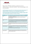 A document detailing how Rollercoasters supports the Ofsted Curriculum Framework.