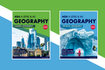 Image of the new Geography AQA A Level & AS second edition book covers.