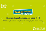 Back to school English Transition Read Write Inc Fresh Start Quick Guide highlight image