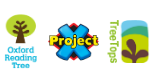 Oxford Reading Tree, Project X, and TreeTops logos